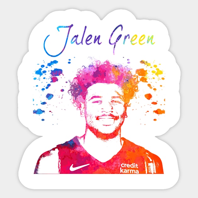 Jalen Green Sticker by Moreno Art